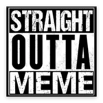 straight outta meme maker android application logo